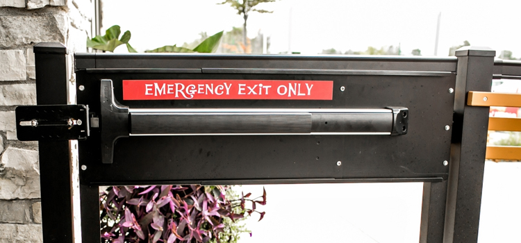 emergency push bar installation in Glen Avon